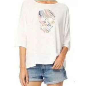 Skull Cashmere white skull print top